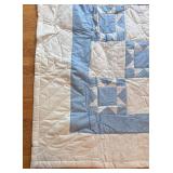 UL - Blue & White Patchwork Quilt