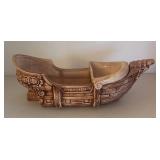 UL - Vintage Ship Motif Planter