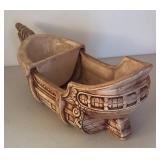 UL - Vintage Ship Motif Planter