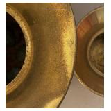 UL - Two Vintage Brass Spittoons