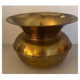 UL - Two Vintage Brass Spittoons