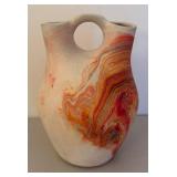 UL - Vintage Nemadji Pottery Wedding Vase