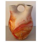 UL - Vintage Nemadji Pottery Wedding Vase