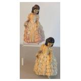 UL - Two Vintage Royal Doulton Fancy Lady Figurines
