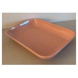 UL - Vintage Abingdon Pink Vase, Dish & Ashtray Set