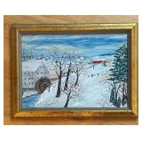 Maggie Witman - Folk Art Winter Scene Print