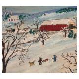 Maggie Witman - Folk Art Winter Scene Print