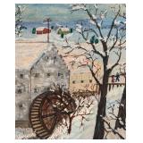 Maggie Witman - Folk Art Winter Scene Print