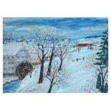 Maggie Witman - Folk Art Winter Scene Print