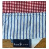 UL - Ralph Lauren Quilt- Red White & Blue Checker with Striped Border