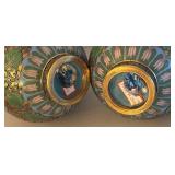 UL - Two Vintage Cloisonné Vases
