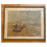 UL - Vincent van Gogh Print - Fishing Boats on the Beach, Les Saintes-Maries