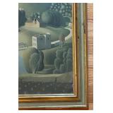UL - Stone City Print by Grant Wood