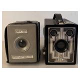 UL - Vintage Major Box Camera & Brownie Box Camera