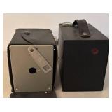 UL - Vintage Major Box Camera & Brownie Box Camera