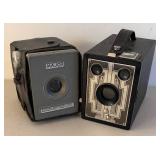UL - Vintage Major Box Camera & Brownie Box Camera