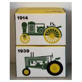 UL - John Deere Miniature Toy Tractors - 8-Box Vintage Set (Years 1914-1973)