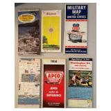 UL - Vintage Travel Maps Collection - Assorted US State & City Maps