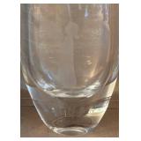 UL - Two Etched Crystal Vases