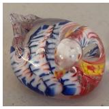 UL - Trio of Vibrant Glass Paperweights