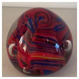 UL - Trio of Vibrant Glass Paperweights