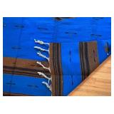 UL -Cobalt Blue & Brown Southwest Style Tapestry