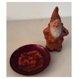 UL - Scandinavian Design Books Collection With Gnome Figurine, Dish & Tapestry