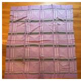 BR1 - Vintage Pink & Purple Plaid Blanket