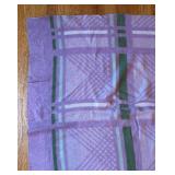 BR1 - Vintage Pink & Purple Plaid Blanket