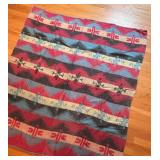 UL - Vintage Aztec Pattern Blanket - Multicolor Geometric Throw