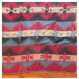 UL - Vintage Aztec Pattern Blanket - Multicolor Geometric Throw