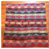 UL - Vintage Aztec Pattern Blanket - Multicolor Geometric Throw