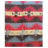 UL - Vintage Aztec Pattern Blanket - Multicolor Geometric Throw