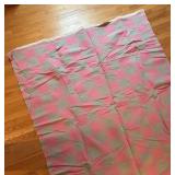 UL - Blanket - Vintage Pink & Gray Checkered