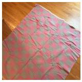 UL - Blanket - Vintage Pink & Gray Checkered