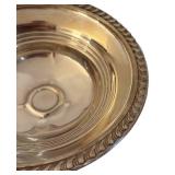 UL - Vintage Sterling Weighted Silver Compote with Rope Edge Rim