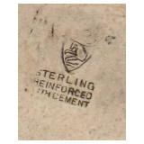 UL - Vintage Sterling Weighted Silver Compote with Rope Edge Rim