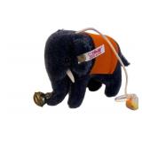 UL -2007 Steiff Club Member Exclusive Gift Miniature Mohair Blue Elephant Hanging Ornament