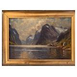 UL - Petite Original Norwegian Landscape Painting