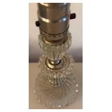UL - Pair of Vintage Crystal Lamps