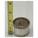 BR1 - Napkin Rings - Antique Sterling Silver (Lot of 3)