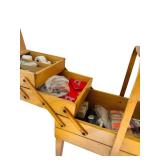 uL - Strømmen Bruk Hamar Accordion Sewing Box with Accessories - Norway