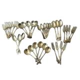 BR1 - Royal Plate Vintage Silver Plate Flatware Set - Assorted Spoons & Forks