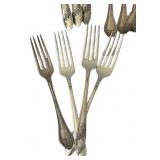 BR1 - Royal Plate Vintage Silver Plate Flatware Set - Assorted Spoons & Forks