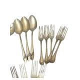 BR1 - Royal Plate Vintage Silver Plate Flatware Set - Assorted Spoons & Forks