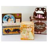 BR1 - Avon Gift Set: Miss Fluffy Puff, Young Hearts Cologne, Island Lime Aftershave, Gingerbread Candle (Lot of 6)