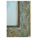 uL - Ornate Gilt Picture Frame - Antique Baby Portrait