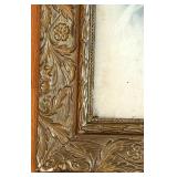 uL - Ornate Gilt Picture Frame - Antique Baby Portrait