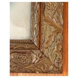 uL - Ornate Gilt Picture Frame - Antique Baby Portrait