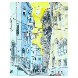 uL - Santarem Portugal Hill Towns - Art Print 10x13 Unframed